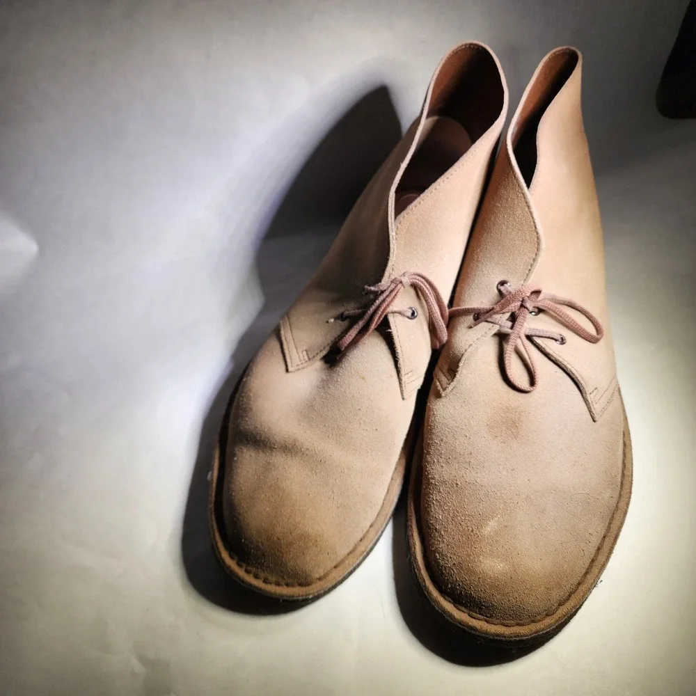 Clarks Desert Boot Men's US 15 WELL WORN - Charles‎ F Stead Leather - Sand Suede